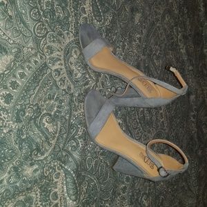 Baby Blue Chunky heels
